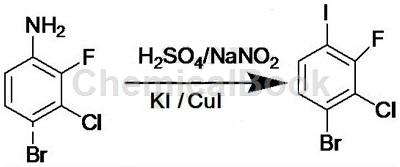 1-溴-2-氯-3-氟-4-碘苯的制备方法_凯茵工业添加剂
