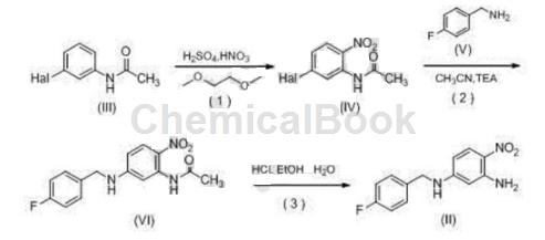 2-氨基-4-[(4-氟苄基)氨基]-1-硝基苯的制备_凯茵工业添加剂